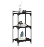 VidaXL Boekenkast 3-laags 40x30x86 cm bewerkt hout zwart