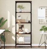VidaXL Boekenkast 5-laags 59x35x171 cm bewerkt hout bruineikenkleurig