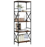 VidaXL Boekenkast 5-laags 59x35x171 cm bewerkt hout bruineikenkleurig