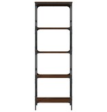 VidaXL Boekenkast 5-laags 59x35x171 cm bewerkt hout bruineikenkleurig