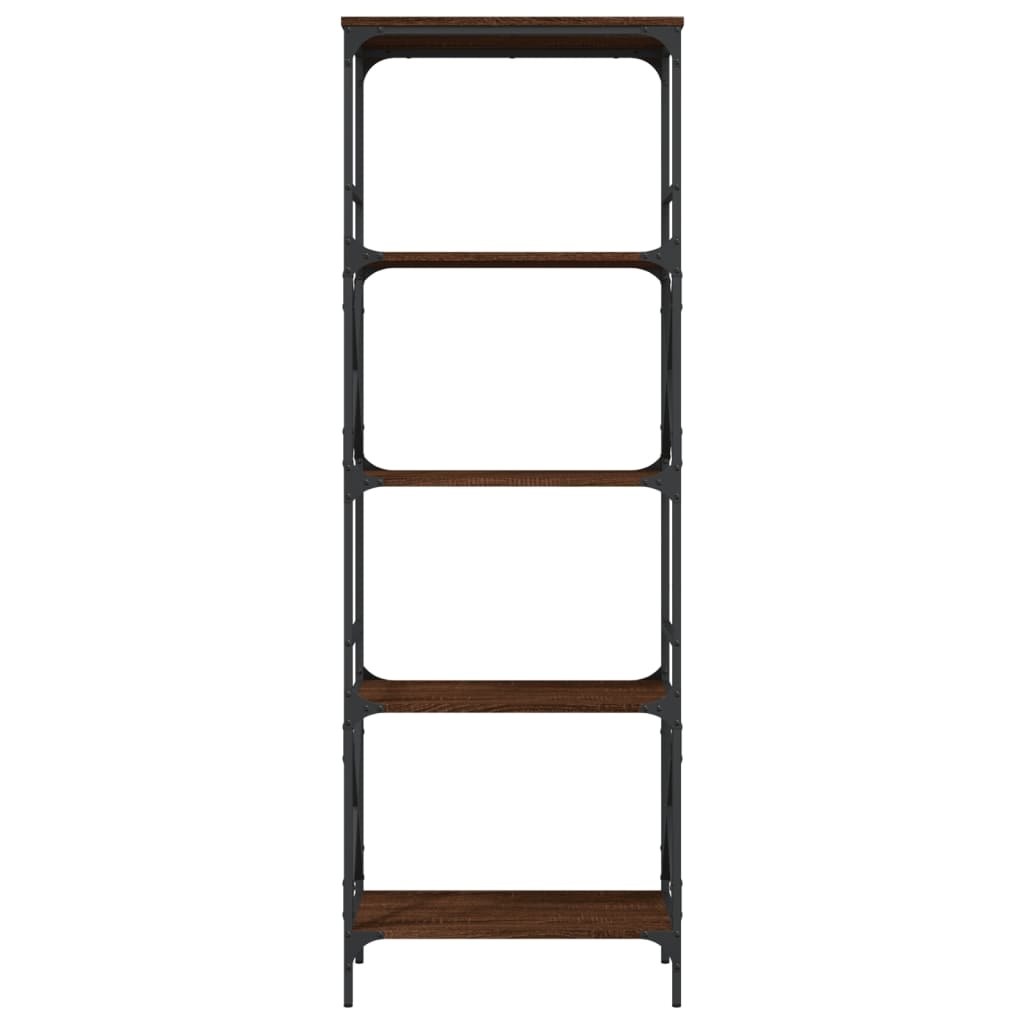 VidaXL Boekenkast 5-laags 59x35x171 cm bewerkt hout bruineikenkleurig