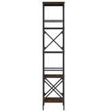VidaXL Boekenkast 5-laags 59x35x171 cm bewerkt hout bruineikenkleurig