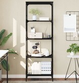 VidaXL Boekenkast 5-laags 59x35x171 cm bewerkt hout zwart