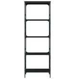 VidaXL Boekenkast 5-laags 59x35x171 cm bewerkt hout zwart