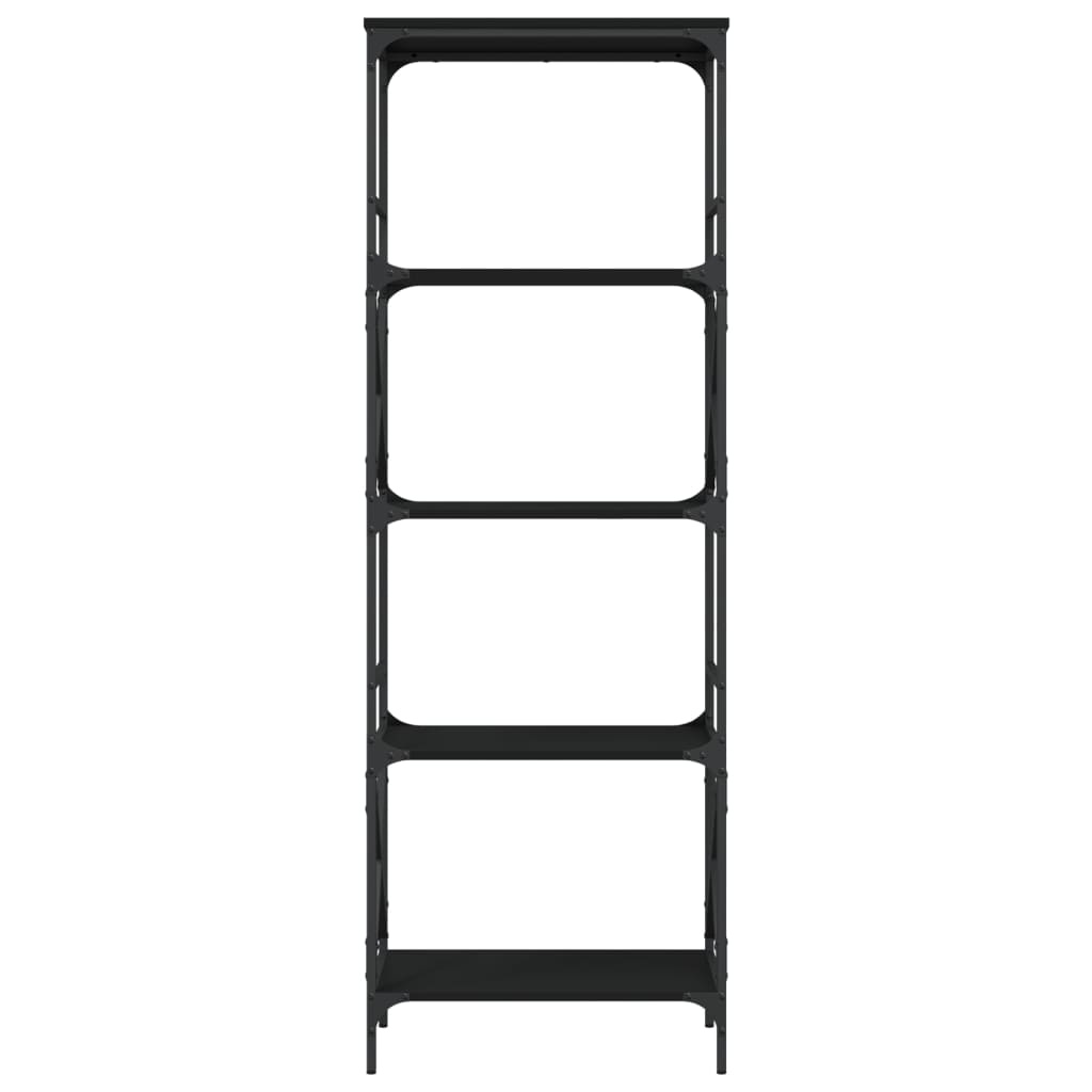 VidaXL Boekenkast 5-laags 59x35x171 cm bewerkt hout zwart