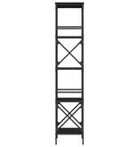 VidaXL Boekenkast 5-laags 59x35x171 cm bewerkt hout zwart