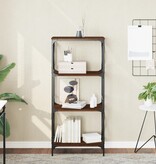 VidaXL Boekenkast 4-laags 59x35x132 cm bewerkt hout bruineikenkleurig