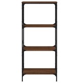VidaXL Boekenkast 4-laags 59x35x132 cm bewerkt hout bruineikenkleurig