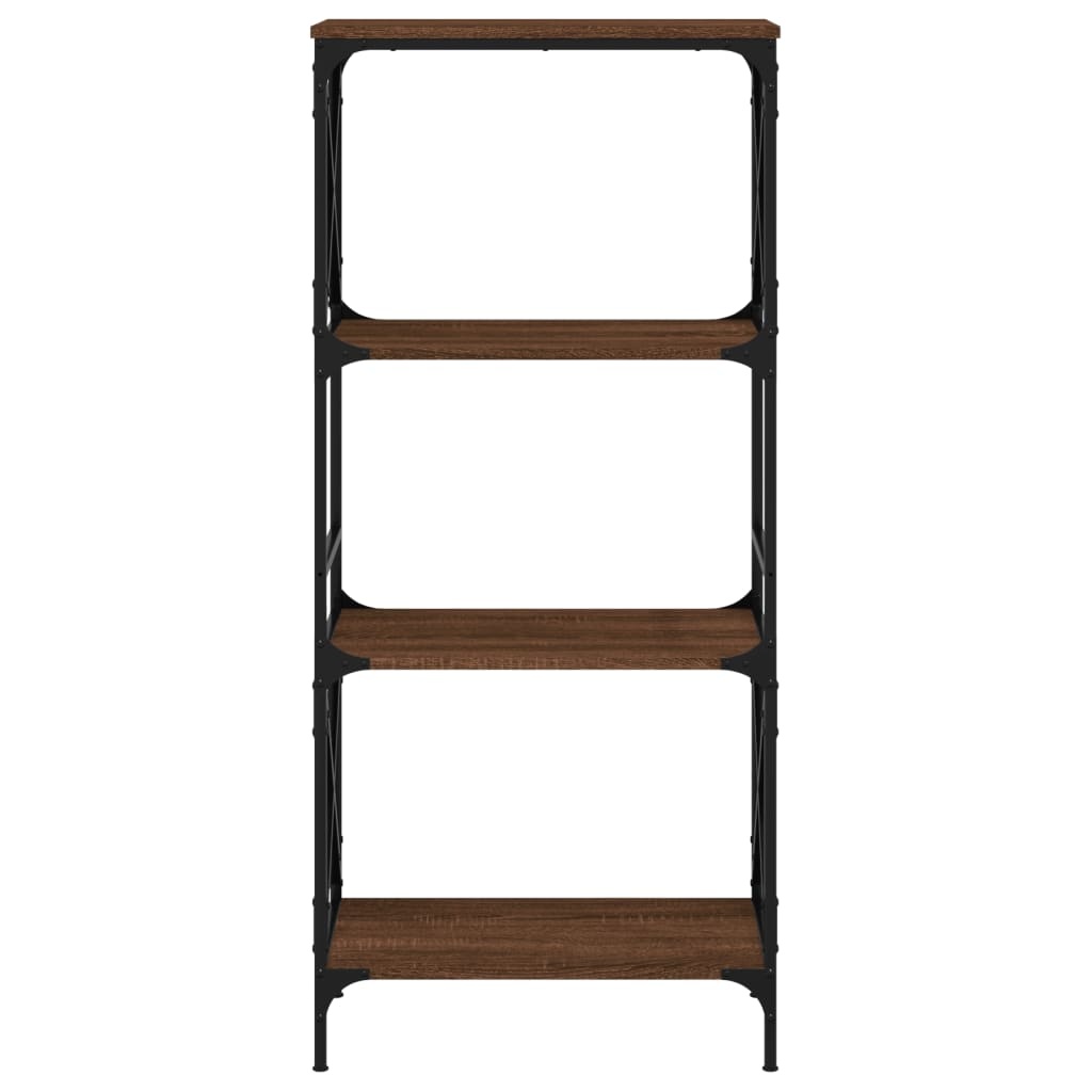VidaXL Boekenkast 4-laags 59x35x132 cm bewerkt hout bruineikenkleurig