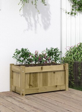 VidaXL Plantenbak 60x31x31 cm geïmpregneerd grenenhout