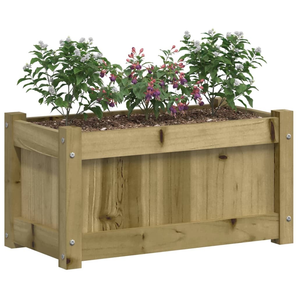 VidaXL Plantenbak 60x31x31 cm geïmpregneerd grenenhout