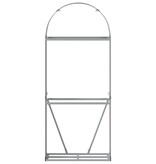 vidaXL Haardhoutopslag 80x45x190 cm gegalvaniseerd staal antraciet