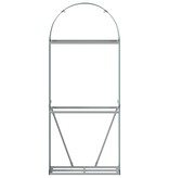 vidaXL Haardhoutopslag 80x45x190 cm gegalvaniseerd staal groen