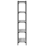 VidaXL Boekenkast 5-laags 80x30x154 cm bewerkt hout grijs sonoma eiken