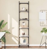 VidaXL Boekenkast 6-laags 40x30x188 cm bewerkt hout grijs sonoma eiken