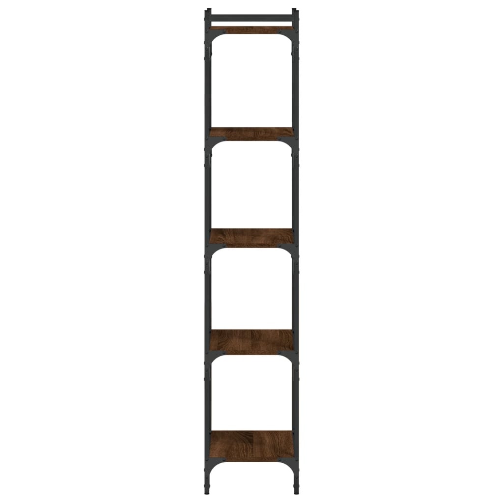 VidaXL Boekenkast 5-laags 40x30x154 cm bewerkt hout bruineikenkleurig