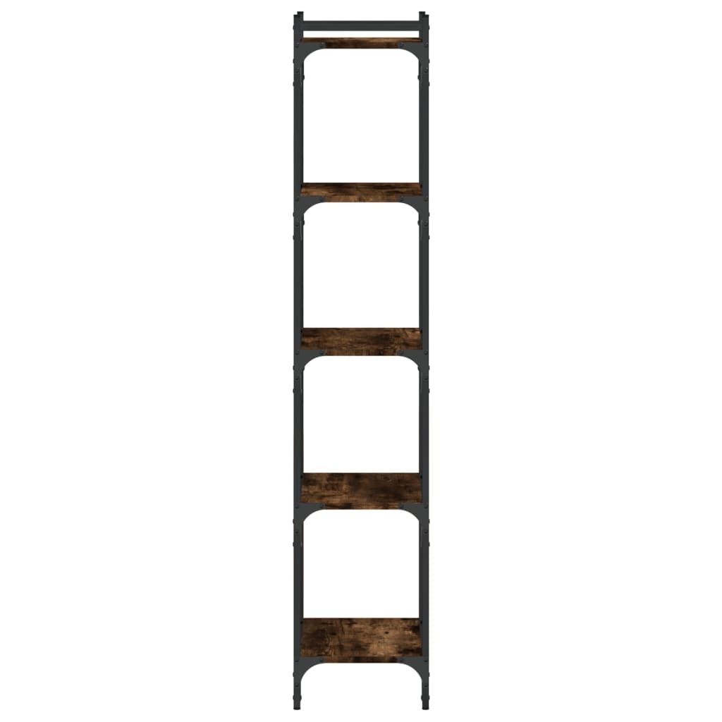 VidaXL Boekenkast 5-laags 40x30x154 cm bewerkt hout gerookt eikenkleur