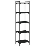VidaXL Boekenkast 5-laags 40x30x154 cm bewerkt hout zwart