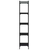 VidaXL Boekenkast 5-laags 40x30x154 cm bewerkt hout zwart