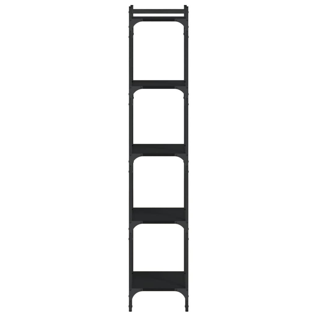 VidaXL Boekenkast 5-laags 40x30x154 cm bewerkt hout zwart