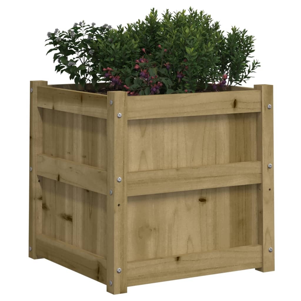 VidaXL Plantenbakken 2 st cm geïmpregneerd hout