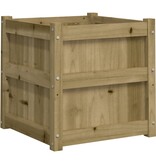 VidaXL Plantenbakken 2 st cm geïmpregneerd hout
