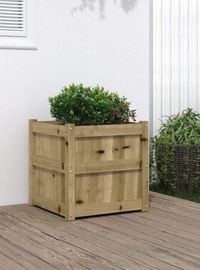 VidaXL Plantenbak 50x50x50 cm geïmpregneerd grenenhout