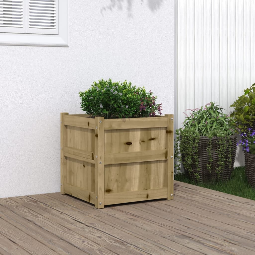 VidaXL Plantenbak 50x50x50 cm geïmpregneerd grenenhout