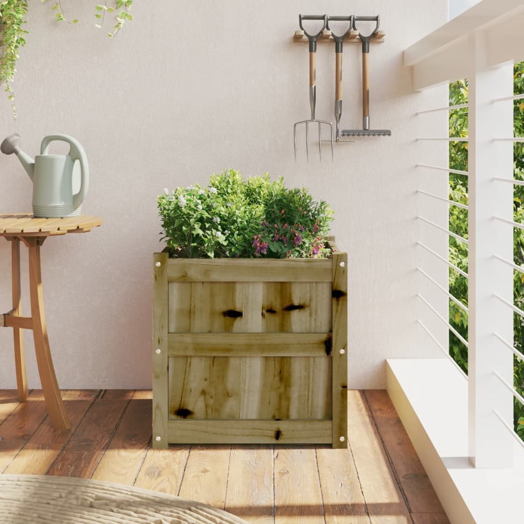 VidaXL Plantenbak 50x50x50 cm geïmpregneerd grenenhout