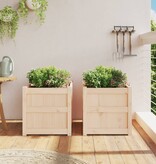 VidaXL Plantenbakken 2 st cm massief grenenhout