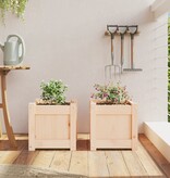 VidaXL Plantenbakken 2 st cm massief grenenhout