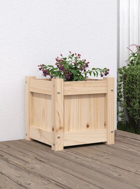 VidaXL Plantenbak 31x31x31 cm massief grenenhout