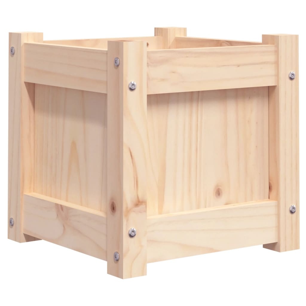 VidaXL Plantenbak 31x31x31 cm massief grenenhout