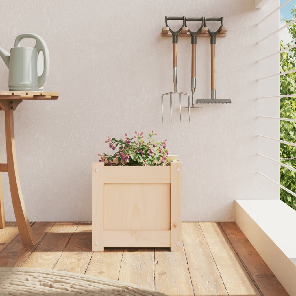 VidaXL Plantenbak 31x31x31 cm massief grenenhout