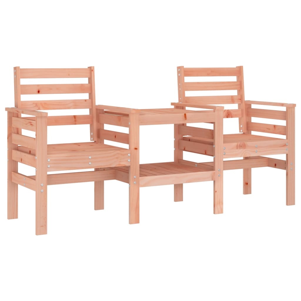 VidaXL Tuinbank met tafel 2-zits massief douglashout