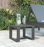 vidaXL Tuinbijzettafel 40x38x28,5 cm massief grenenhout grijs