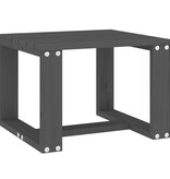 VidaXL Tuinbijzettafel 40x38x28,5 cm massief grenenhout grijs