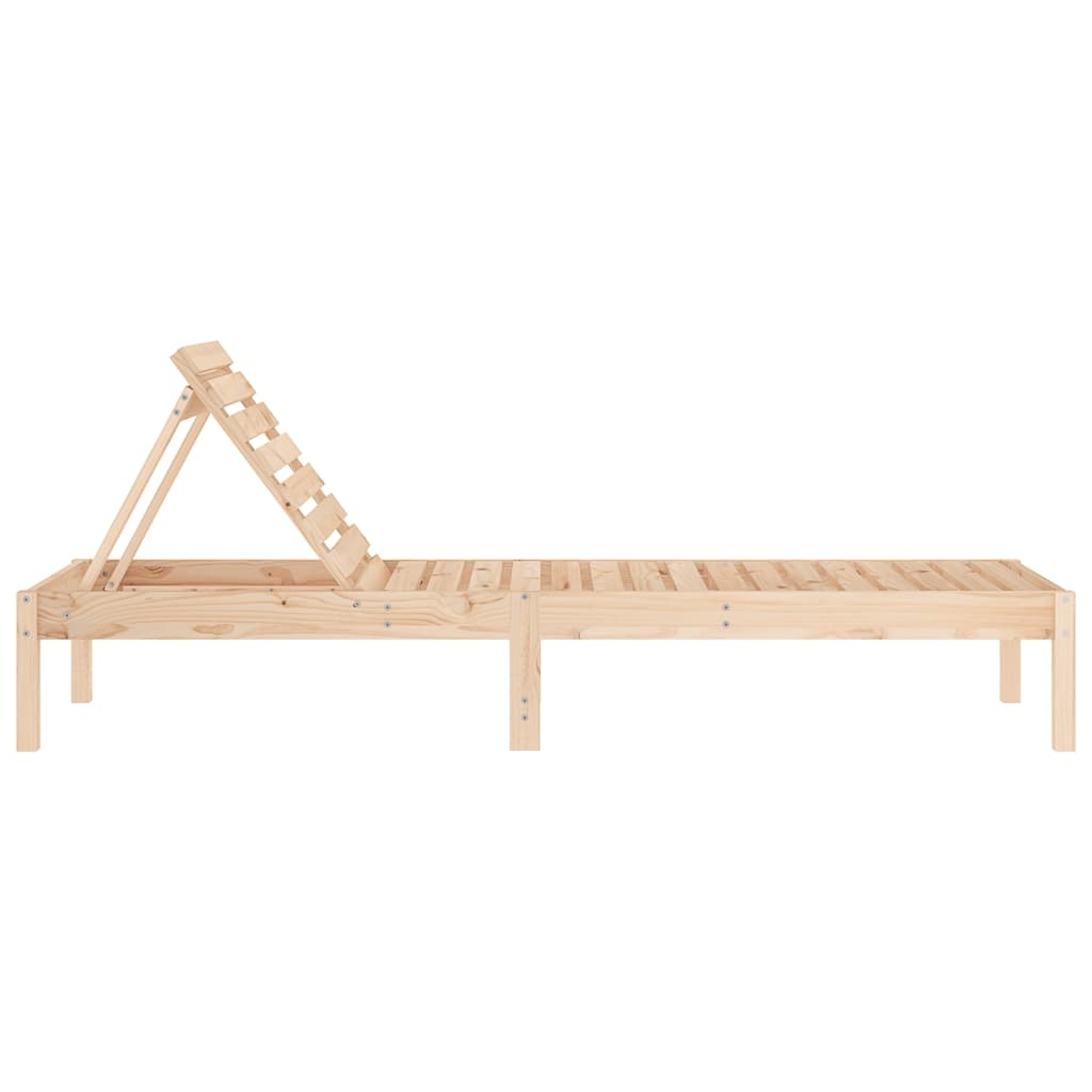 VidaXL Ligstoelen 2 st 199,5x60x74 cm massief grenenhout