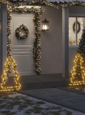 vidaXL Kerstverlichting met grondpinnen boom 115 LED's 90 cm