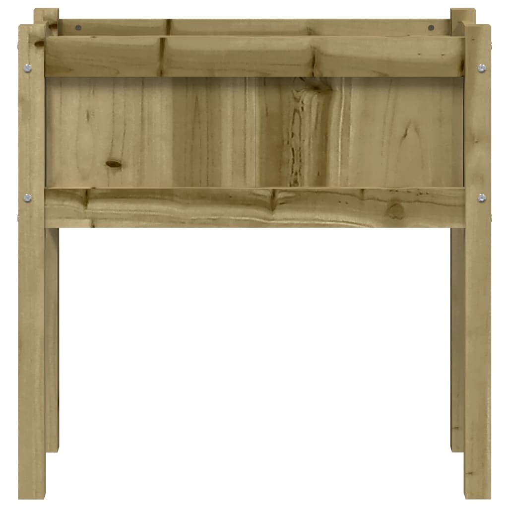 VidaXL Plantenbak met poten 70x31x70 cm geïmpregneerd grenenhout
