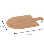 vidaXL 3-delige Pizzasnijset 43x30 cm bamboe