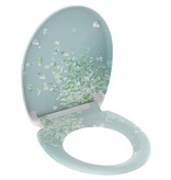 vidaXL Toiletbril met soft-close quick-release FLOWER IN THE WIND
