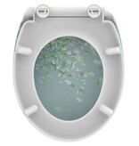 vidaXL Toiletbril met soft-close quick-release FLOWER IN THE WIND