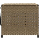 vidaXL Wasmand op wielen 66x35x60 cm rattan