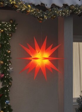vidaXL Kerstlamp met LED inklapbaar 100 cm rood