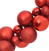 vidaXL Kerstslinger ballen 175 cm polystyreen rood