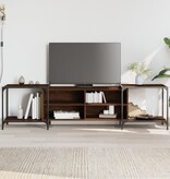 VidaXL Tv-meubel 203x37x50 cm bewerkt hout bruineikenkleurig