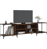 VidaXL Tv-meubel 203x37x50 cm bewerkt hout bruineikenkleurig