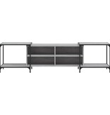 VidaXL Tv-meubel 203x37x50 cm bewerkt hout grijs sonoma eikenkleurig