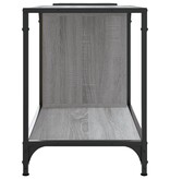 VidaXL Tv-meubel 203x37x50 cm bewerkt hout grijs sonoma eikenkleurig